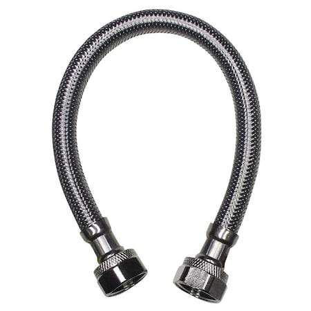 B & K 1/2 in FIP x 1/2 in FIP x 48 in Braided Stainless Steel Faucet Supply Line  496-017